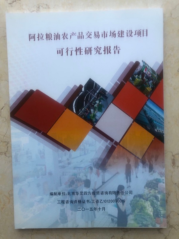 完成某公司農(nóng)副產(chǎn)品交易市場建設項目可行性研究報告